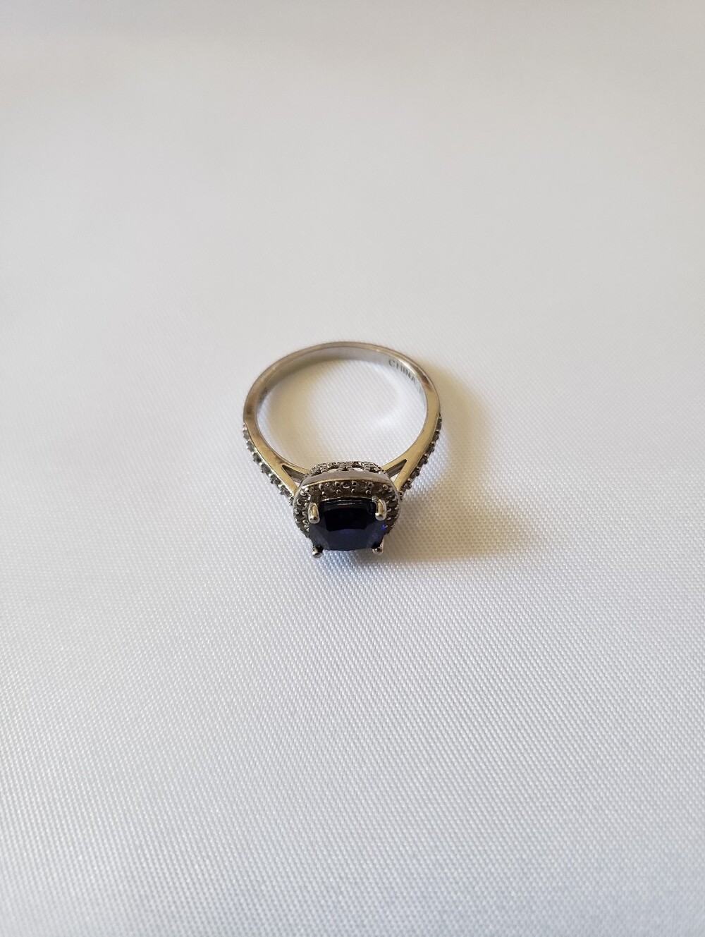 Sapphire Sterling Silver Ring Size 7